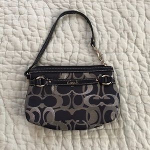 Coach monogram wristlet